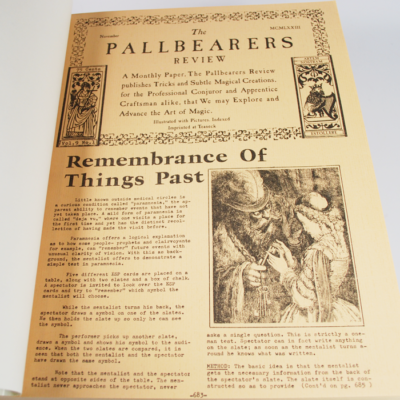 Karl Fulves Pallbearers Review: Original complete file nicely bound in three volumes - Image 2
