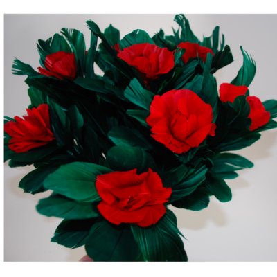 Hughes Atomic Cocktail Shaker Deluxe with 8 bloom rose bouquet - Image 4