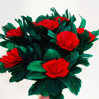 Hughes Atomic Cocktail Shaker Deluxe with 8 bloom rose bouquet - Image 5
