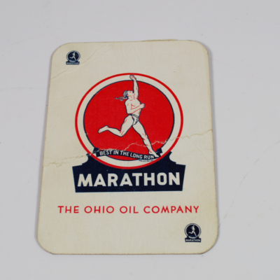 Chief Little Fox Throw Out Card: Very rare!  Perhaps only card with Native American Dress: Marathon Back - Image 2