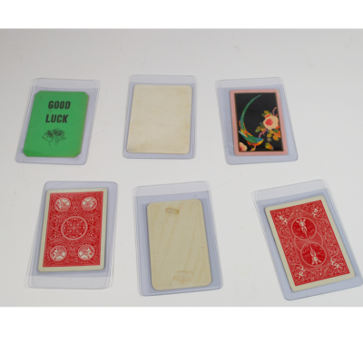 Six Vintage Throw Out Cards: Balles, Campbell, Davis, Noffke, Scott, Karkut - Image 2