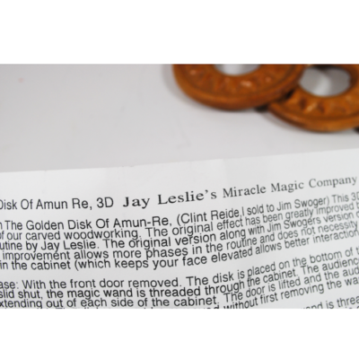 Jay Leslie Golden Disk of Amun in 3-D!  #1 of 24 made - Image 7