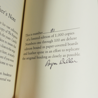 The Expositor: 1996 Deluxe recreation of this famous work by Joe Stevens and Byron Walker: Leather spine with slipcase - Image 3