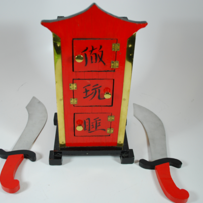 Vintage Ed Massey's Original Chinese Flame Clock - Image 2
