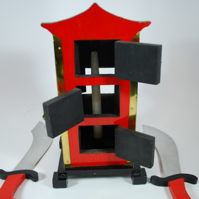 Vintage Ed Massey's Original Chinese Flame Clock - Image 3