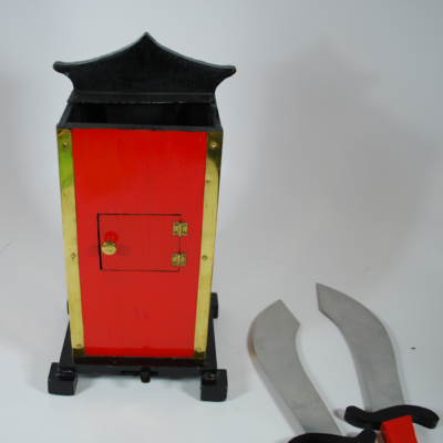 Vintage Ed Massey's Original Chinese Flame Clock - Image 5