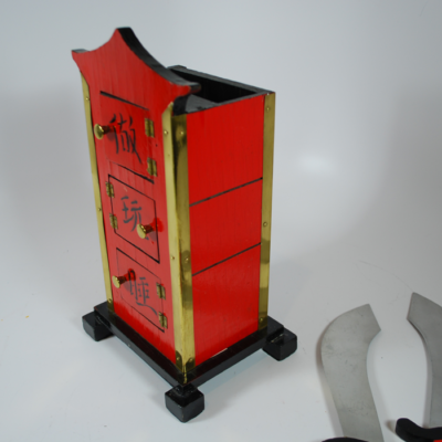 Vintage Ed Massey's Original Chinese Flame Clock - Image 6