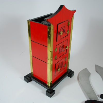 Vintage Ed Massey's Original Chinese Flame Clock - Image 7