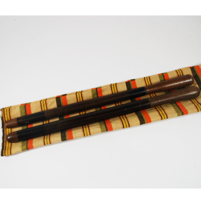 Vintage wands set: one gimmicked (silk wand) and one a matching non gimmicked