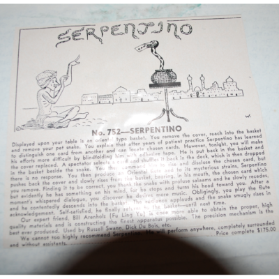 Sperpentino: The  Arnholtz Snake Basket: circa 1930: rare! - Image 6