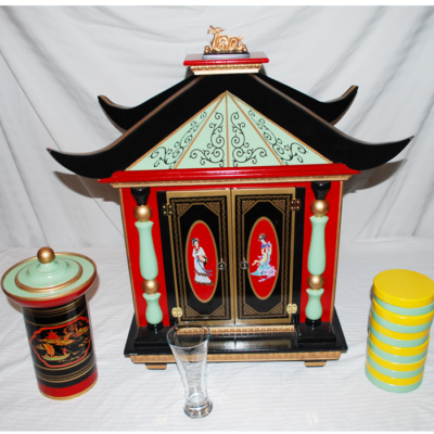 Exquisite Jumbo Checker Cabinet from Michael Baker.  One of 2 made