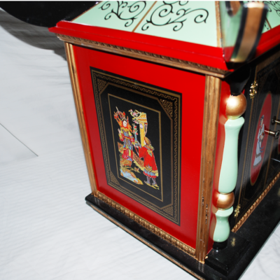 Exquisite Jumbo Checker Cabinet from Michael Baker.  One of 2 made - Image 5