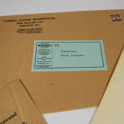 Tarbell Course Mailed to Blackstone Sr. in Colon Michigan - Image 2