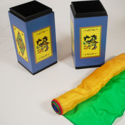 Rice Confetti Canister by Michael Baker with new Loughlin 9" by 15 foot silk streamer - Image 2