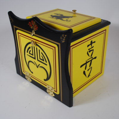 House of Babcock Oriental Painted Mirror Box - Image 2
