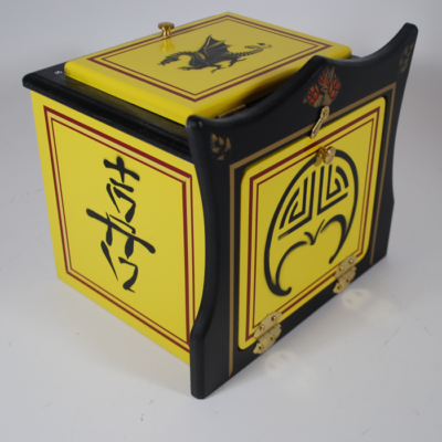 House of Babcock Oriental Painted Mirror Box - Image 3