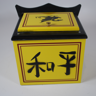 House of Babcock Oriental Painted Mirror Box - Image 4