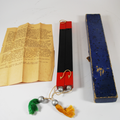 Petrie and Lewis Chung Soo Wands: original box and instructions scarce in this state