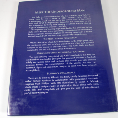 Lou Gallo The Underground Man:  first edition and first printing - Image 3