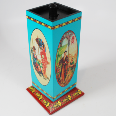 Vintage ABC Block decorated by Norm Nielsen: beautiful Okito type decorations - Image 2