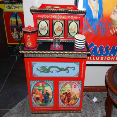 Okito/Nielsen Checker Cabinet and Mandarin Table: stunning!