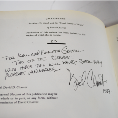 Jack Gwynne by David Charvet #20 of 300 signed to Ken and Roberta Griffin - Image 2