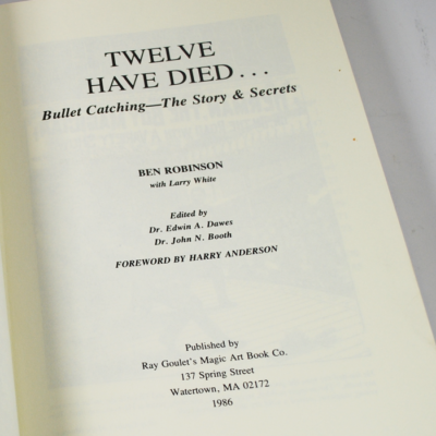 Twelve Have Died by Ben Robinson: scarce - Image 2