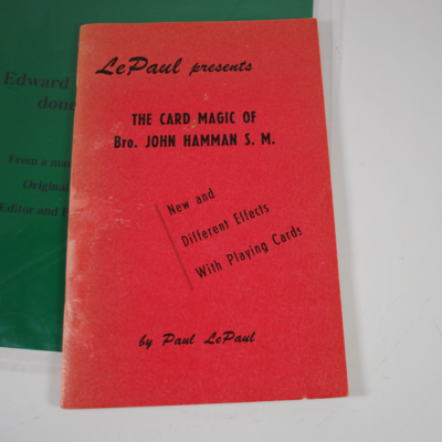 Card Magic of Brother John Hamman by Paul Le Paul 1958 signed by Le Paul/Signed card by Hamman/Fred Kaps Currency Manuscript - Image 3