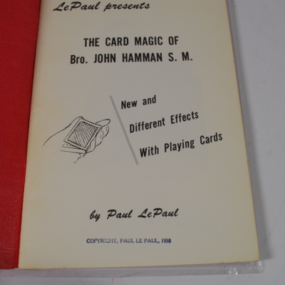 Card Magic of Brother John Hamman by Paul Le Paul 1958 signed by Le Paul/Signed card by Hamman/Fred Kaps Currency Manuscript - Image 5