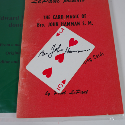 Card Magic of Brother John Hamman by Paul Le Paul 1958 signed by Le Paul/Signed card by Hamman/Fred Kaps Currency Manuscript - Image 6