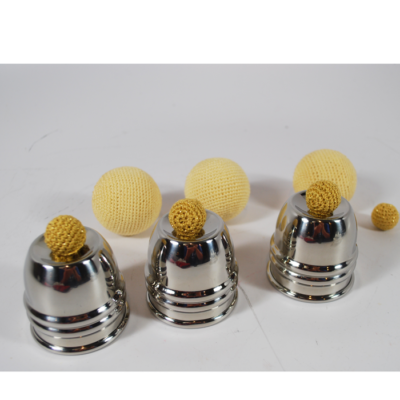 Miniature Foxy Cups from Rings and Things custom bag and balls: new never used