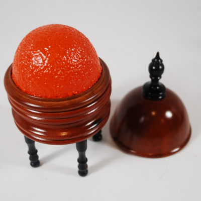 Tarbell's Orange Vase by Viking: quality wood turning - Image 2