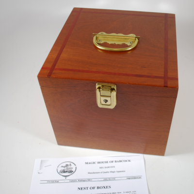 Babcock Nest of Boxes: 5 box set with each box a separate exotic wood: Hallmarked. Only 25 made! - Image 2