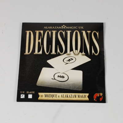 Decisions by Mozique & Alakazam Magic- 40% OFF RETAIL