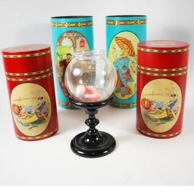 Original Okito Tea Canister Mystery decorated by Norm Nielsen - Image 3