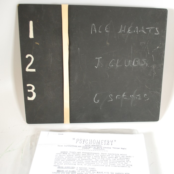 Psychometry from David Hemingway and Harry Stanley Studios