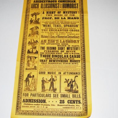 Original De La Mano Broadside circa 1870 in near mint condition! - Image 3