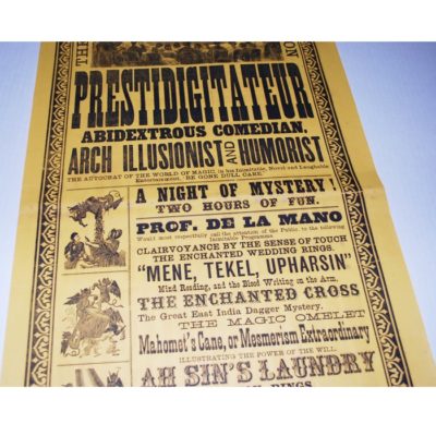 Original De La Mano Broadside circa 1870 in near mint condition! - Image 4
