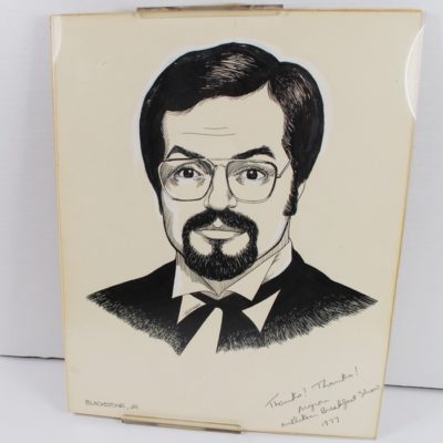 Harry Blackstone Jr. Original Ink Portrait: from the Blackstone Estate