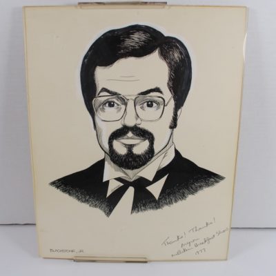 Harry Blackstone Jr. Original Ink Portrait: from the Blackstone Estate - Image 2