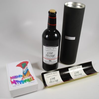 Rainbow Waterfall by Mikame and Premium Vanishing Wine Bottle: both MIB