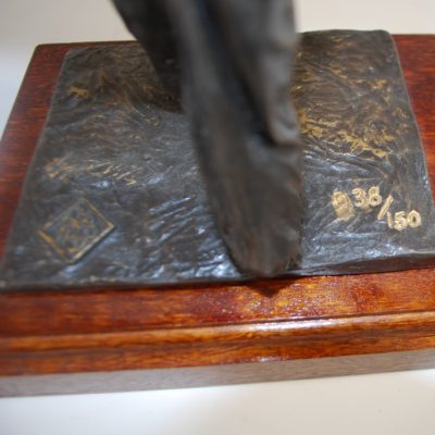 Ray Bradbury Floating Lady Statuette: Cold Cast Bronze - Image 4