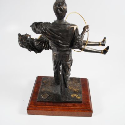Ray Bradbury Floating Lady Statuette: Cold Cast Bronze - Image 6