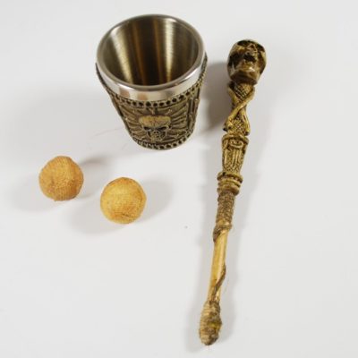 Gothic Skull Chop Cup and Wand Set - Image 3