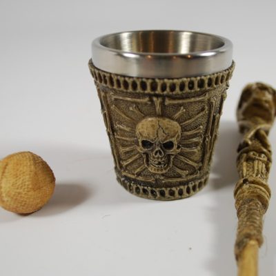Gothic Skull Chop Cup and Wand Set - Image 4