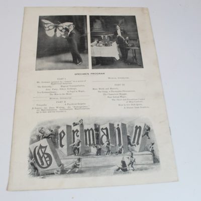 Germain the Wizard Lyceum Program: original circa 1910 - Image 2