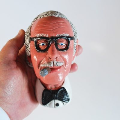 Dai Vernon Mini Statuette wall hanging: Rob Allen 1984: scarce