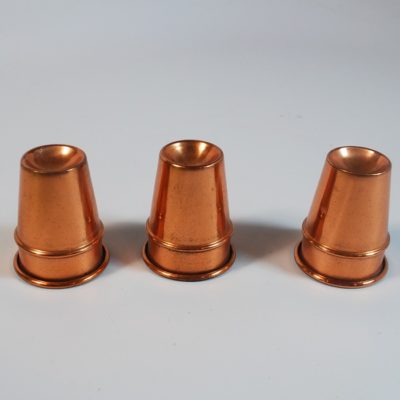 Miniature Solid Copper Cups and Balls circa 1940