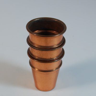 Miniature Solid Copper Cups and Balls circa 1940 - Image 3