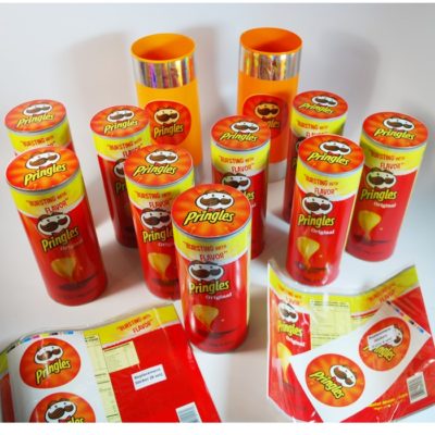 12 set Multiplying Pringles  Cans: new!